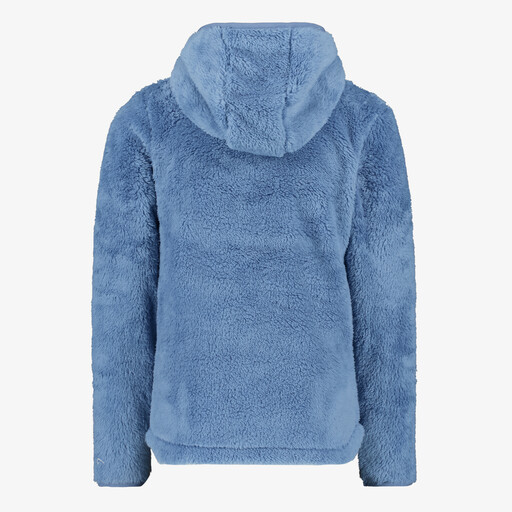 Fluffy meisjes vest blauw