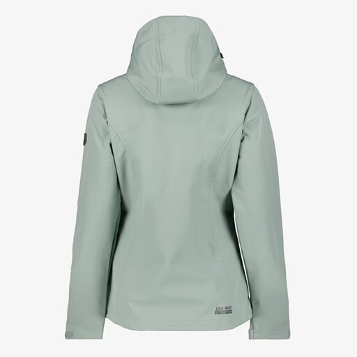 Softshell dames jas groen