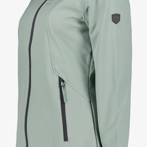 Softshell dames jas groen