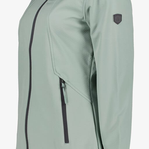 Softshell dames jas groen