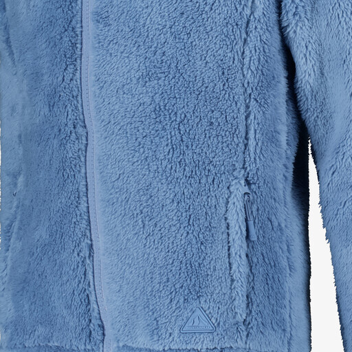 Fluffy meisjes vest blauw