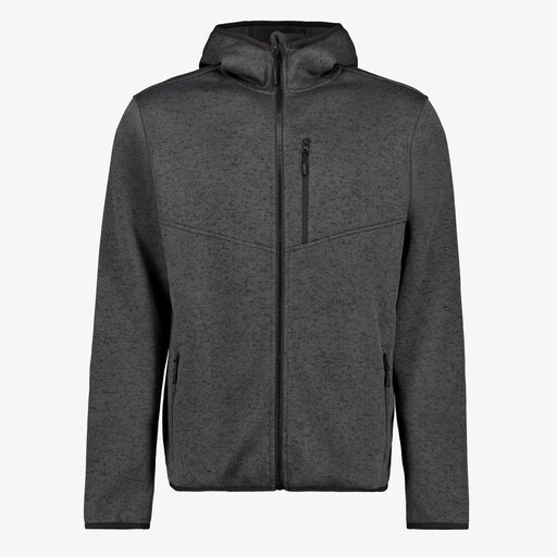 Heren outdoor fleece vest grijs