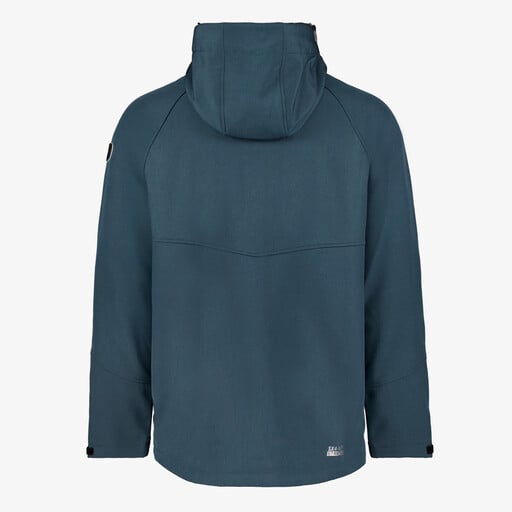 Softshell heren jas blauw