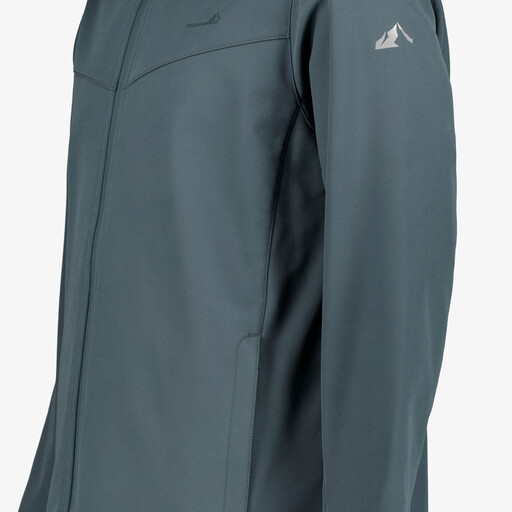 Heren softshell jas blauw