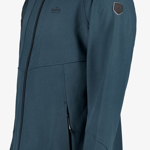 Softshell heren jas blauw