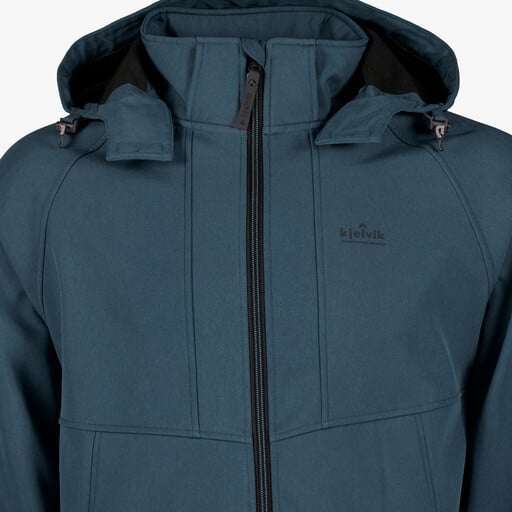 Softshell heren jas blauw