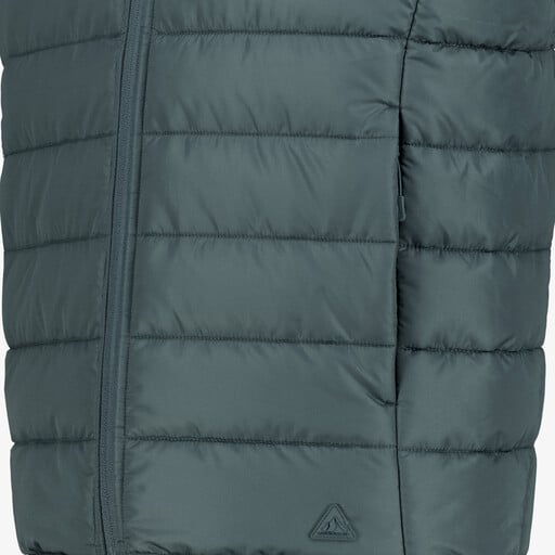 Heren bodywarmer grijs groen