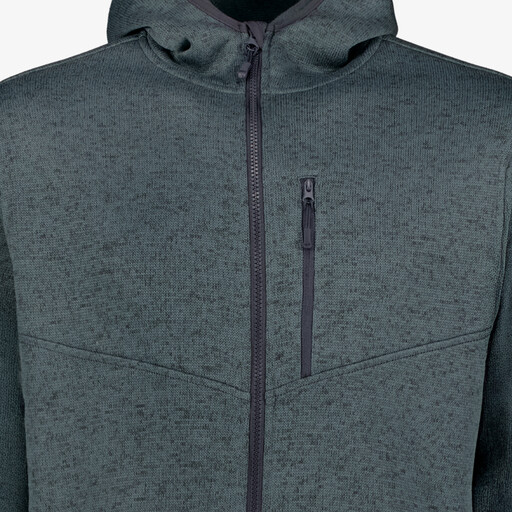 Heren outdoor fleece vest blauw