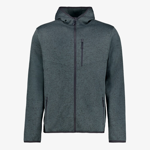 Heren outdoor fleece vest blauw