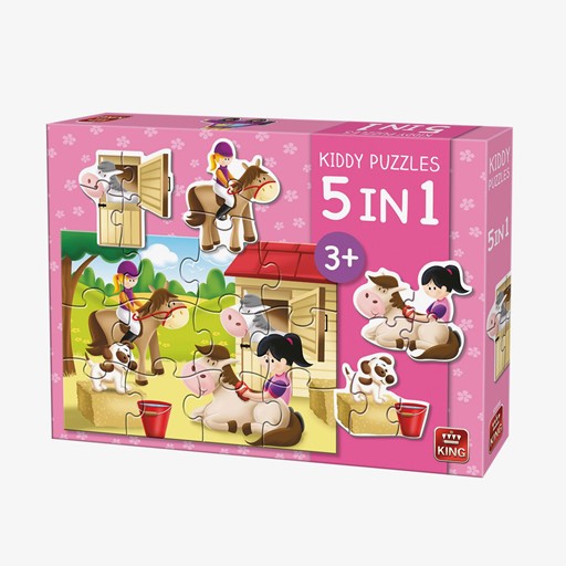 Puzzel 5 In 1 Horse