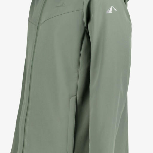 Heren outdoor softshell jas groen