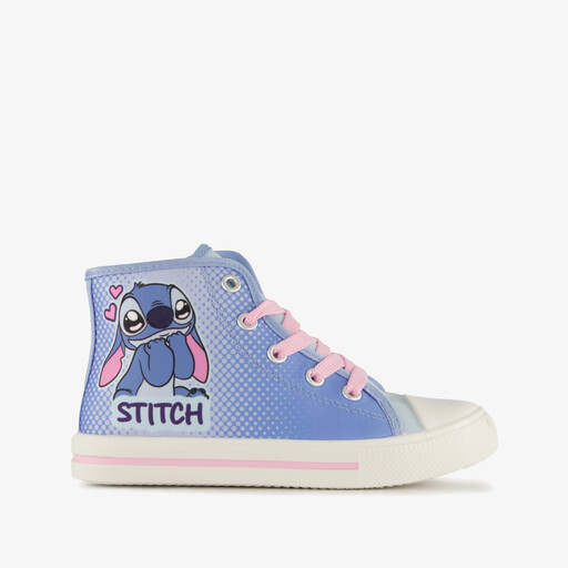 Hoge meisjes sneakers blauw