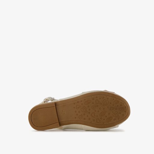 Meisjes slingbacks met strik goud