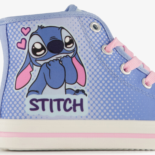Hoge meisjes sneakers blauw