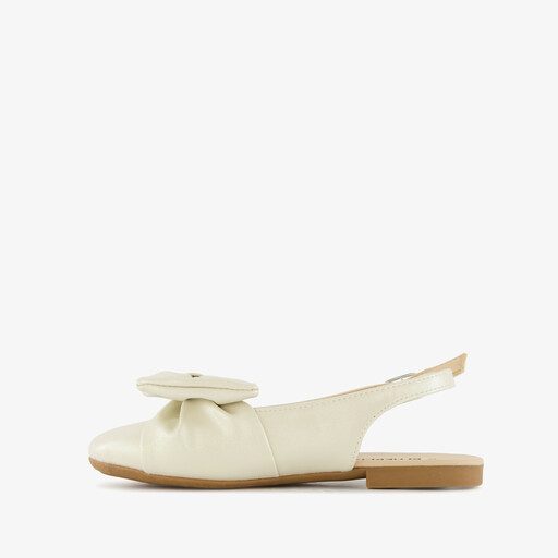 Meisjes slingbacks met strik goud