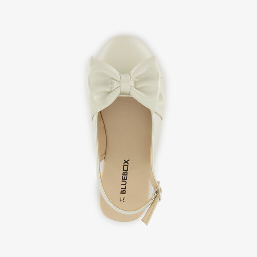 Meisjes slingbacks met strik goud
