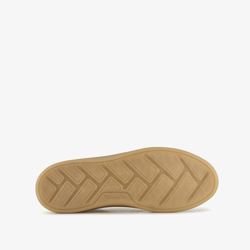 Dames sneakers met panterprint beige
