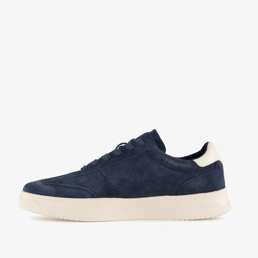 Suède heren sneakers donkerblauw