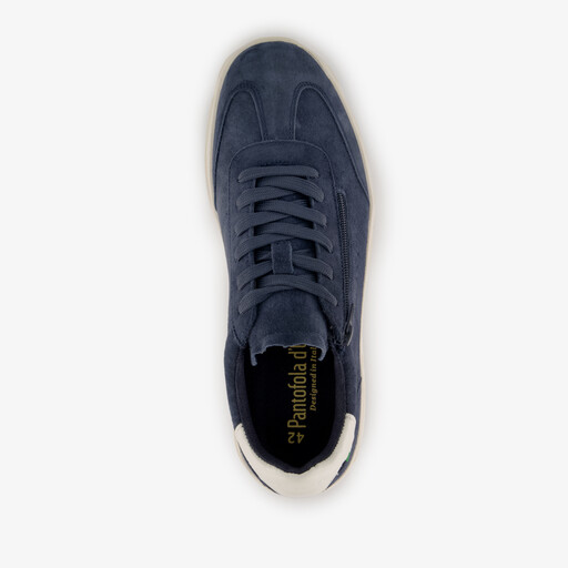 Suède heren sneakers donkerblauw
