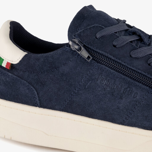 Suède heren sneakers donkerblauw