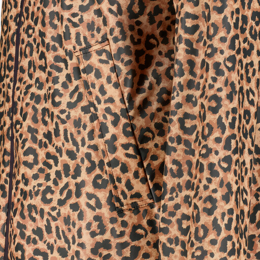 Lange dames regenjas met panterprint