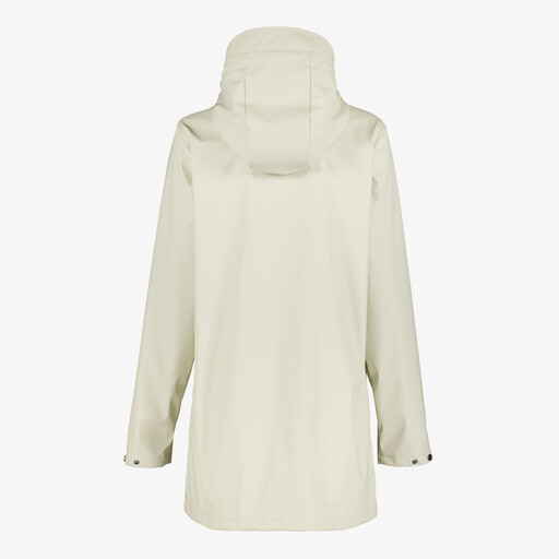 Lange gevoerde dames regenjas lichtbeige