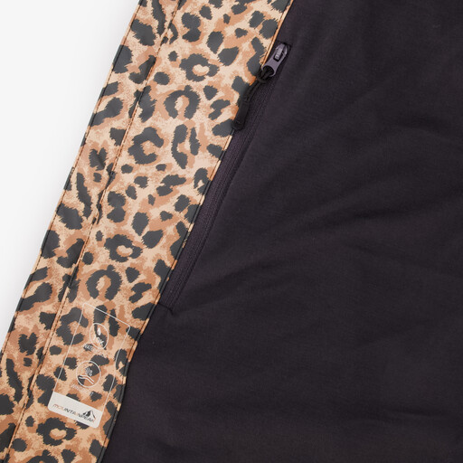 Lange dames regenjas met panterprint