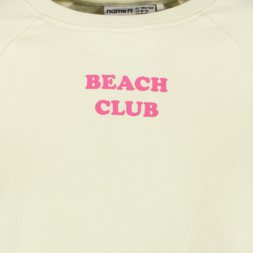 Name It meisjes trui geel met opdruk