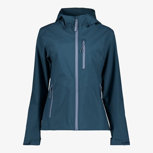 Waterdichte dames jas blauw