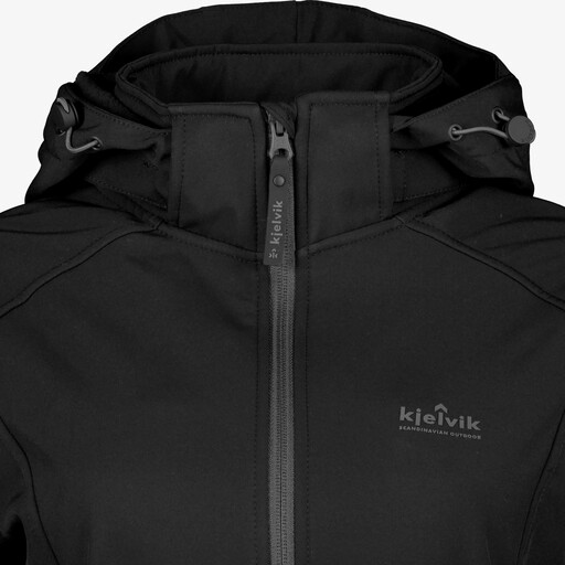Softshell dames jas zwart