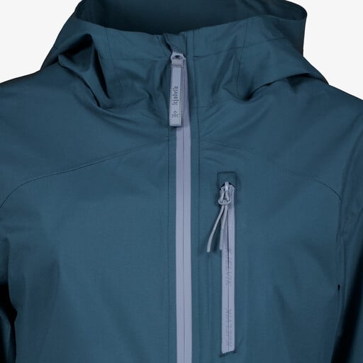 Waterdichte dames jas blauw