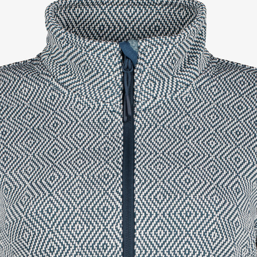 Dames vest gebreid blauw