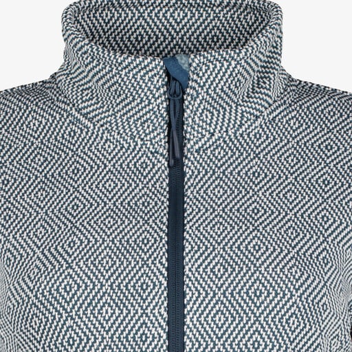 Dames vest gebreid blauw