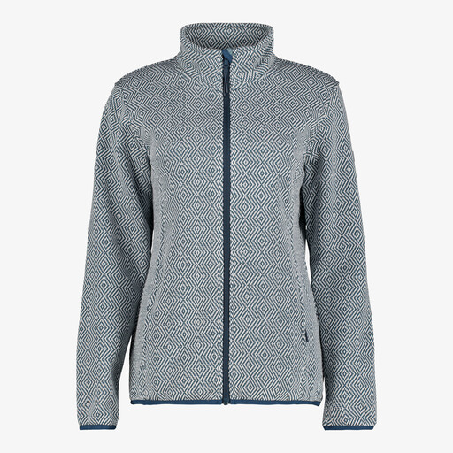 Dames vest gebreid blauw