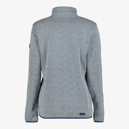 Dames vest gebreid blauw