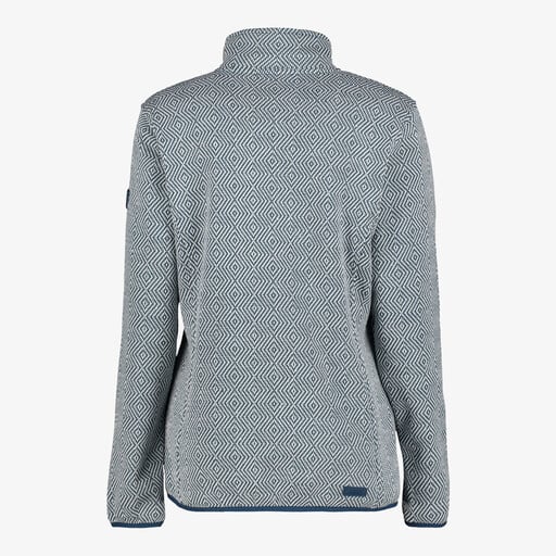 Dames vest gebreid blauw