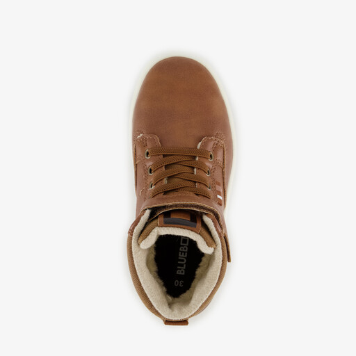 Gevoerde jongens veterboots cognac