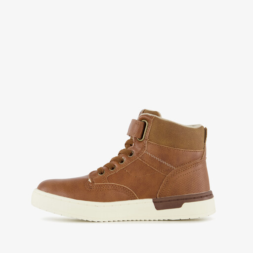 Gevoerde jongens veterboots cognac