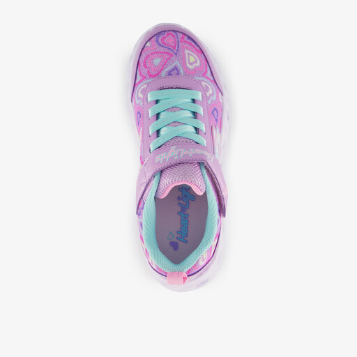 Heart Lights meisjes sneakers met lichtjes in pastelkleuren