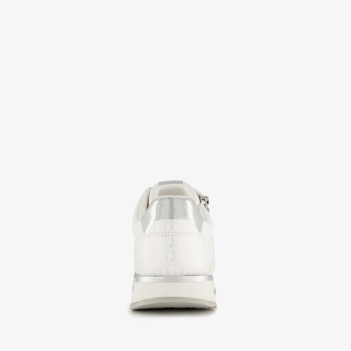 Dames sneakers wit zilver