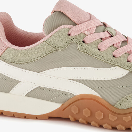 Dames sneakers groen roze