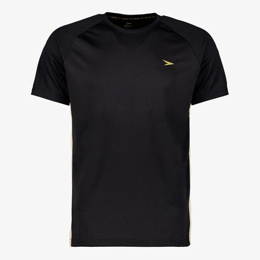 Heren voetbal T-shirt zwart