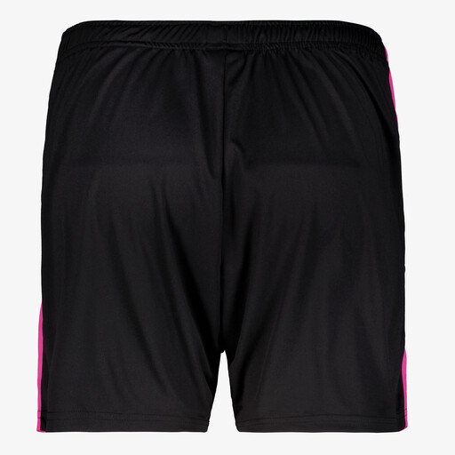 Dames voetbalshort zwart roze