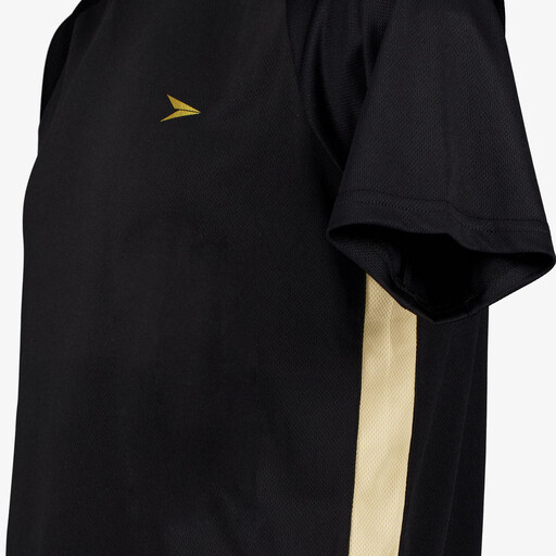 Heren voetbal T-shirt zwart