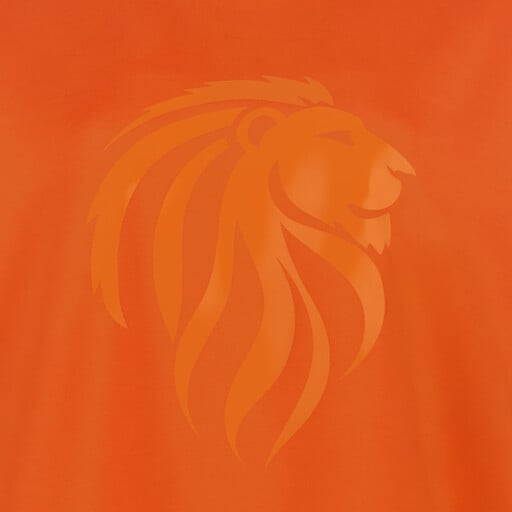 Cropped dames sport sweater oranje