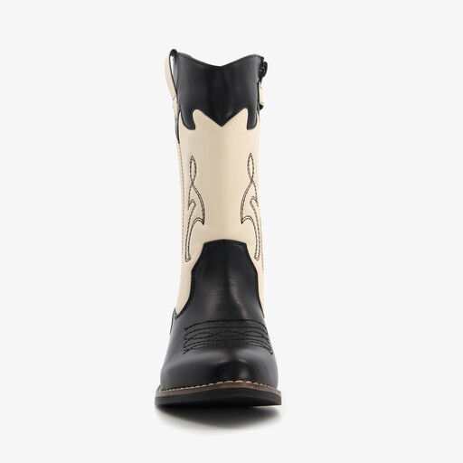 Meisjes western laarzen zwart wit