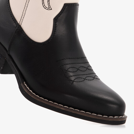 Meisjes western laarzen zwart wit