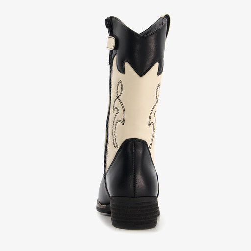 Meisjes western laarzen zwart wit
