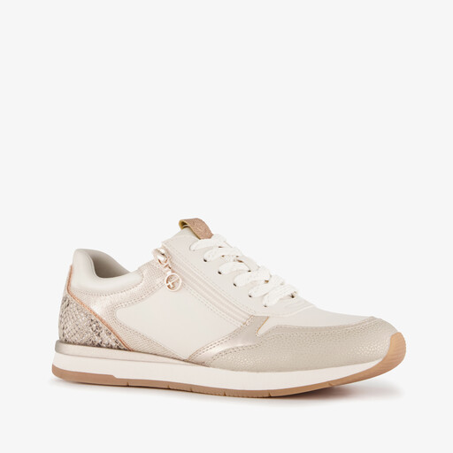 Sneakers dames wit beige