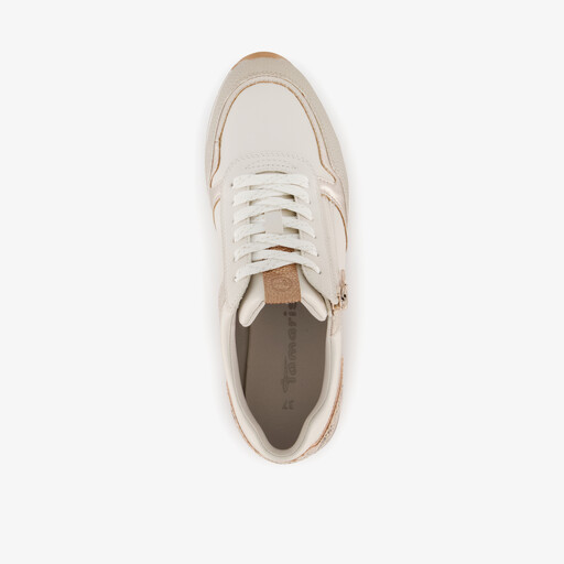Sneakers dames wit beige